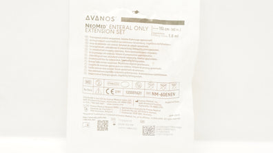 Avanos NM-60ENENY NeoMEd Enteral Only Extension Set 60inch